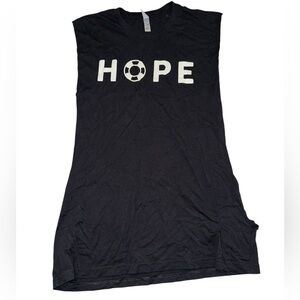 Men’s Hope Suicide Awareness Black Cutoff Tank Top L